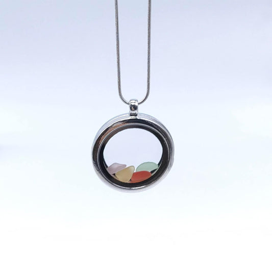 FLOATING SEA GLASS NECKLACE - Concordia Style Boutique