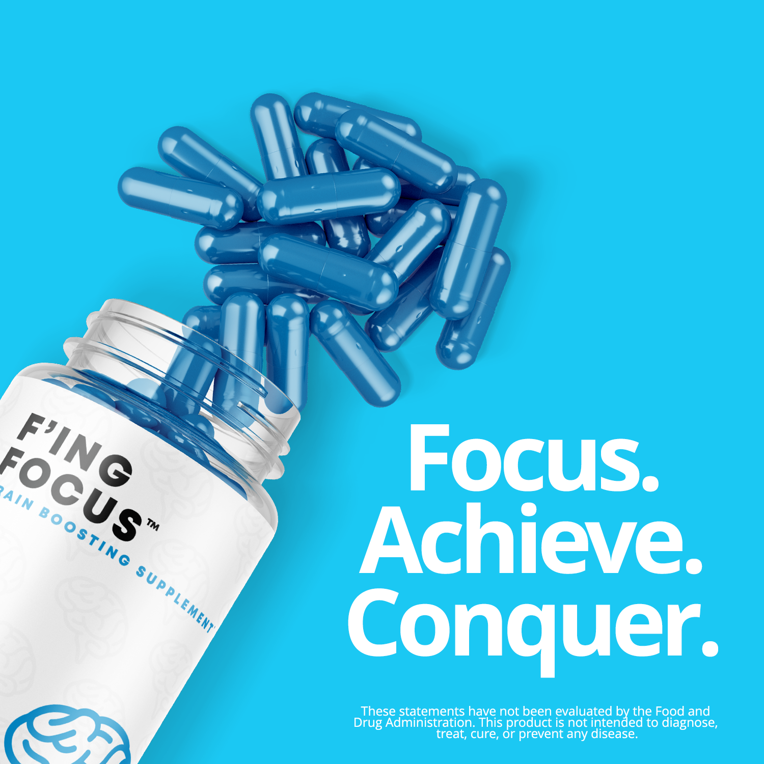 F'ing Focus - Best Nootropics for Mental Clarity, Focusing & Productivity - Concordia Style Boutique