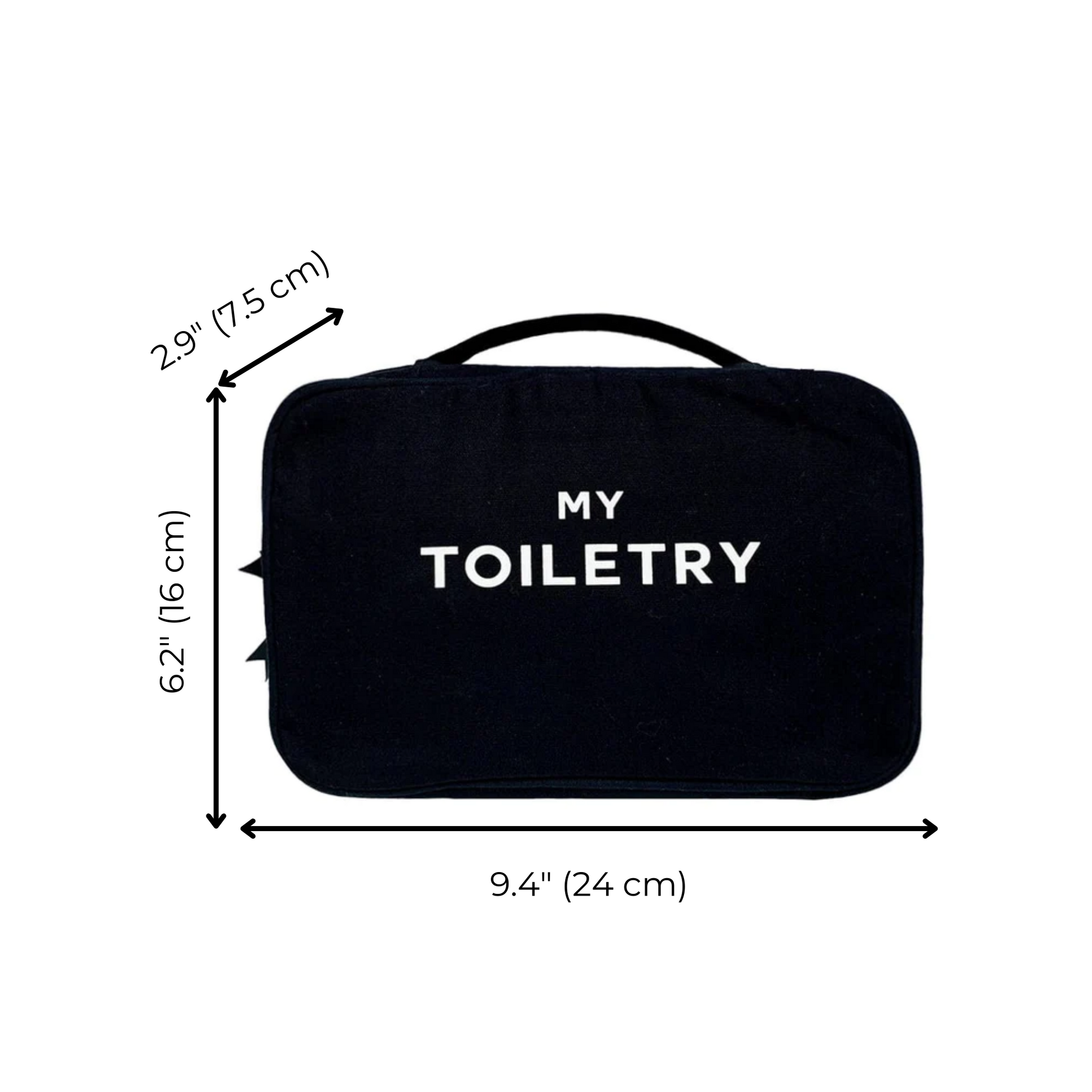 Folding/Hanging Toiletry Case, Black - Concordia Style Boutique