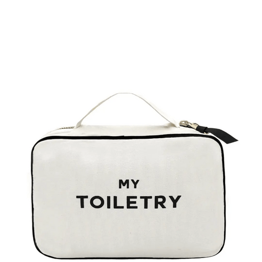 Folding/Hanging Toiletry Case, Cream - Concordia Style Boutique