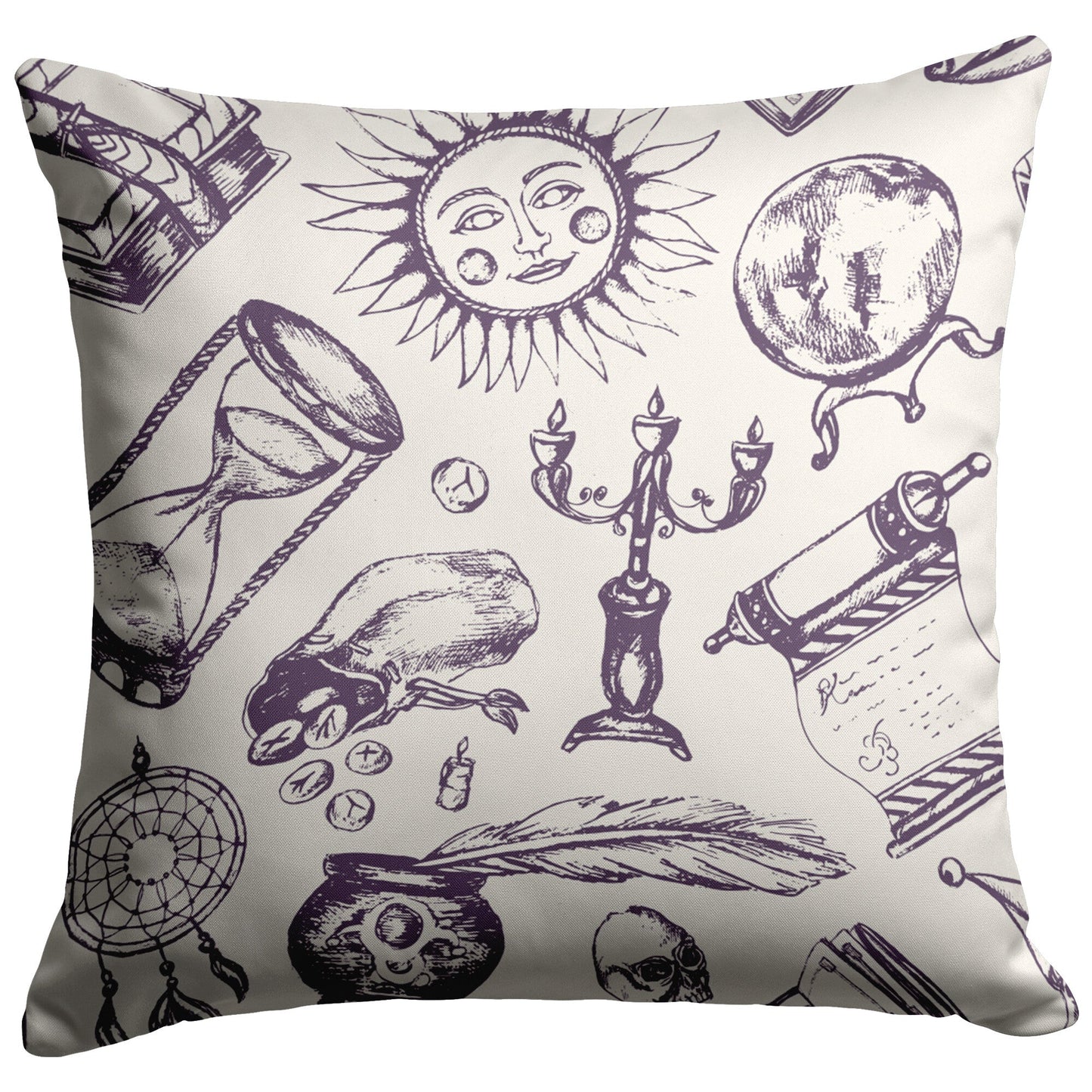 "Fortune Teller" Throw Pillow (Light)