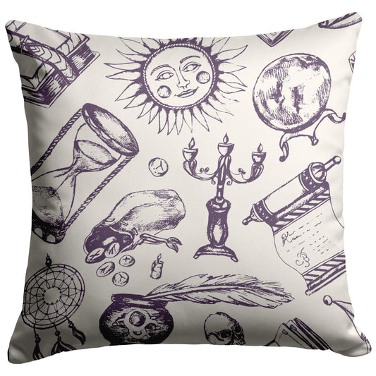 "Fortune Teller" Throw Pillow (Light)