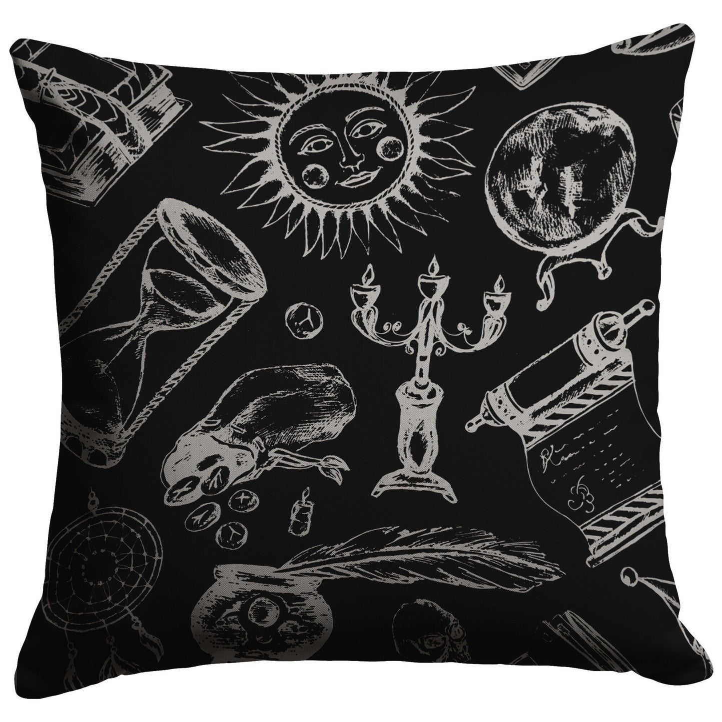"Fortune Teller" Throw Pillow (Dark)
