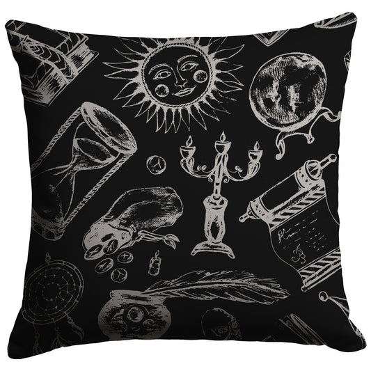 "Fortune Teller" Throw Pillow (Dark)