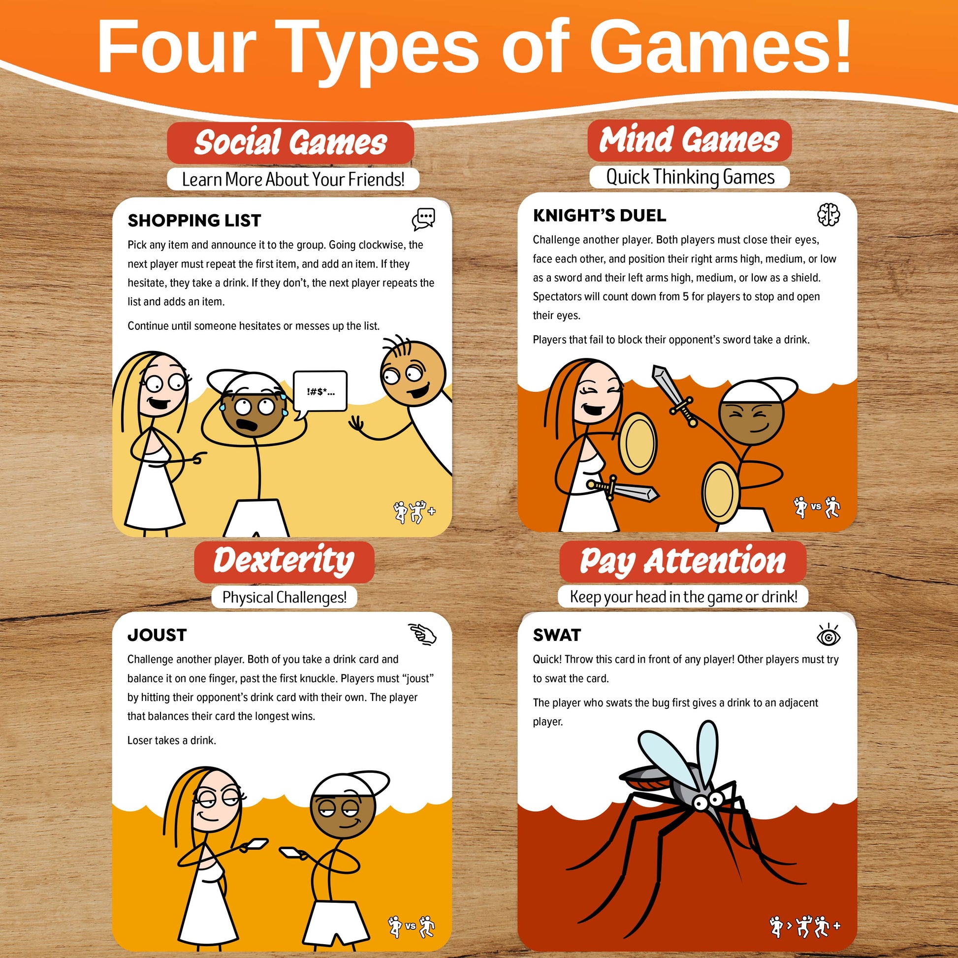 The Drinking Game Game - A Collection of Fun Adult Mini Games for Parties - Concordia Style Boutique
