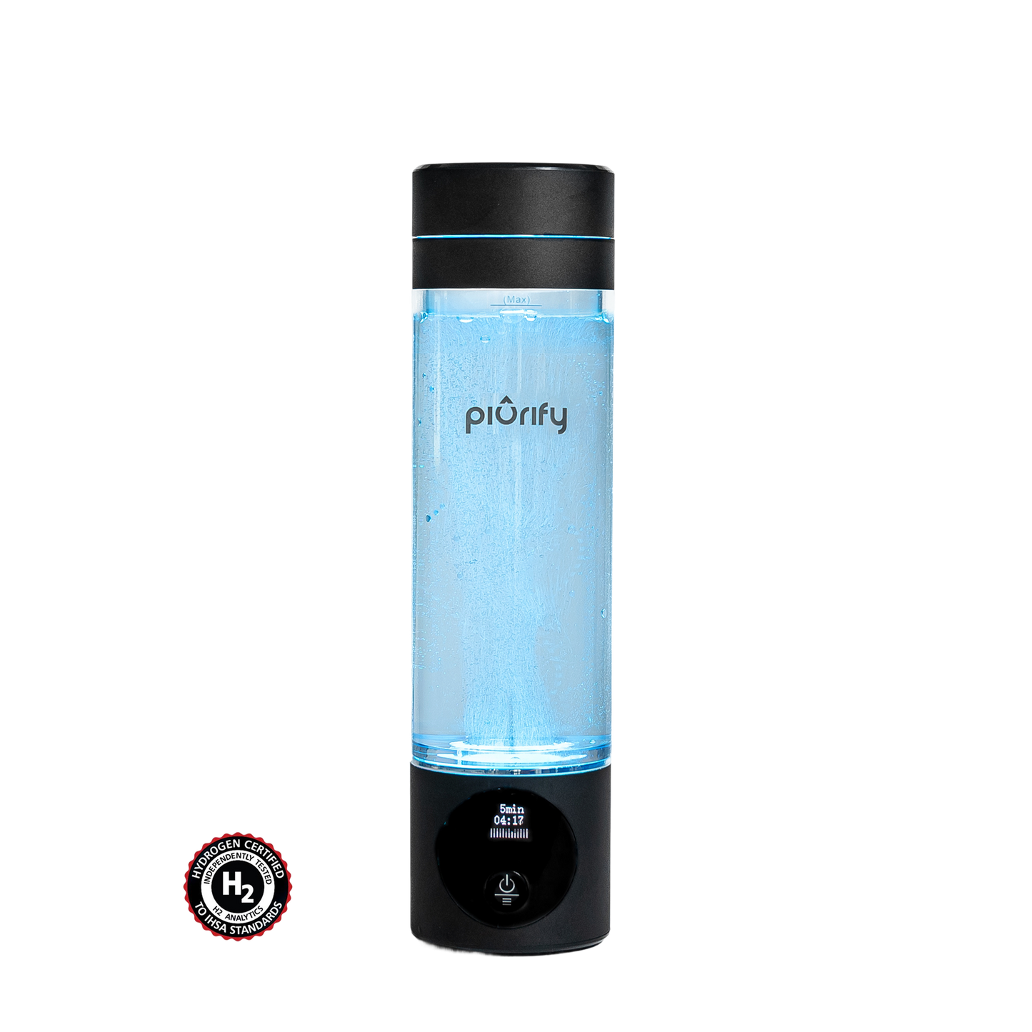 PIURIFY Hydrogenator® Bottle - Black - Concordia Style Boutique
