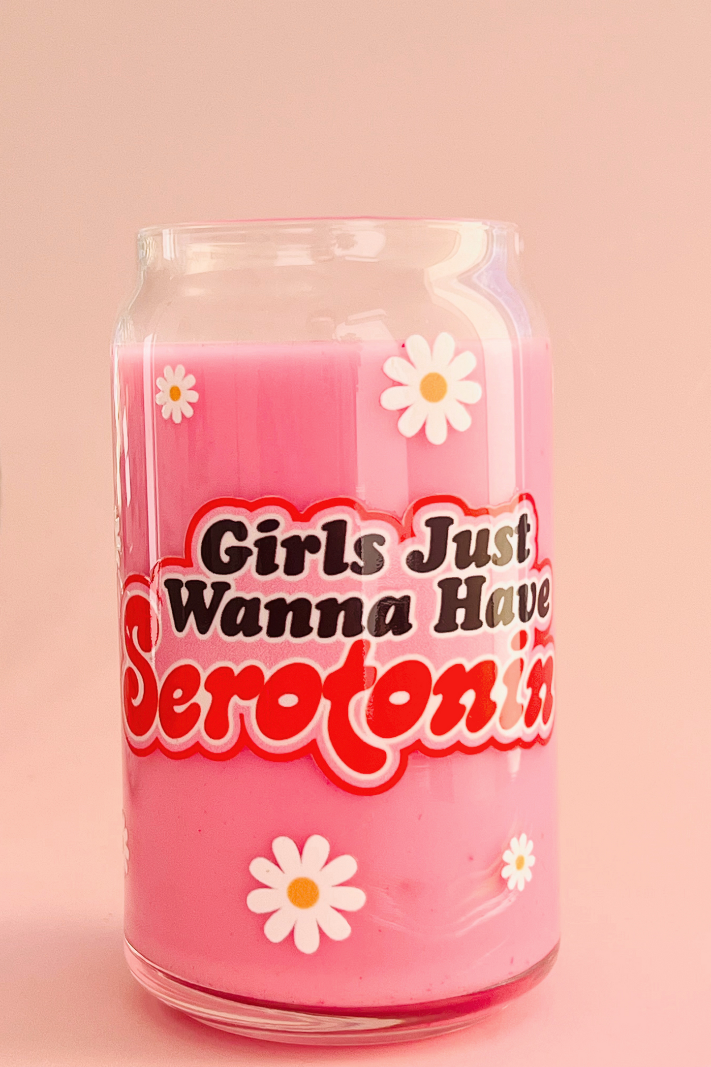 Girls Just Want Serotonin Glass Cup - Concordia Style Boutique
