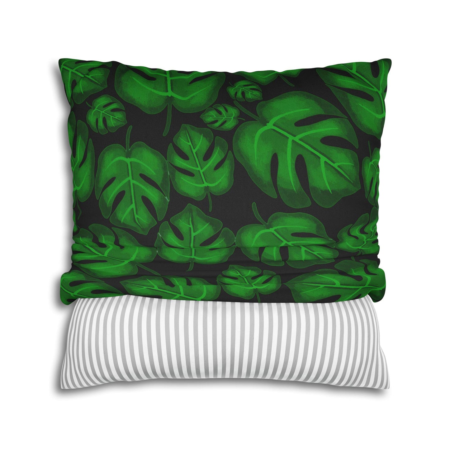 "Monstera Madness" Throw Pillow