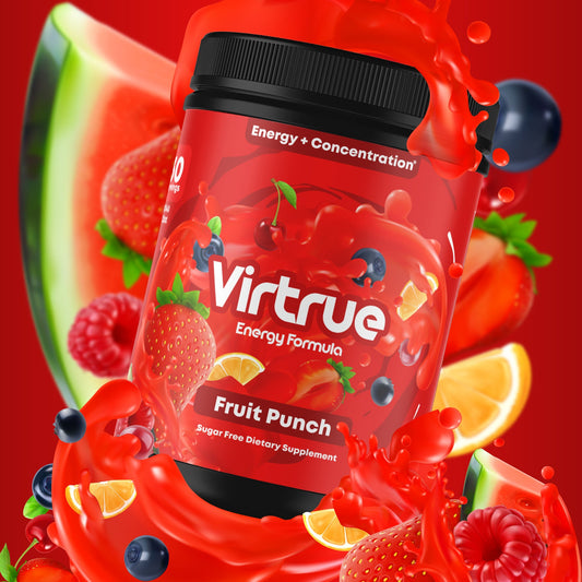 Fruit Punch Pre-Workout Energy Powder + Focus Boost & Hydration | Sugar Free - Concordia Style Boutique