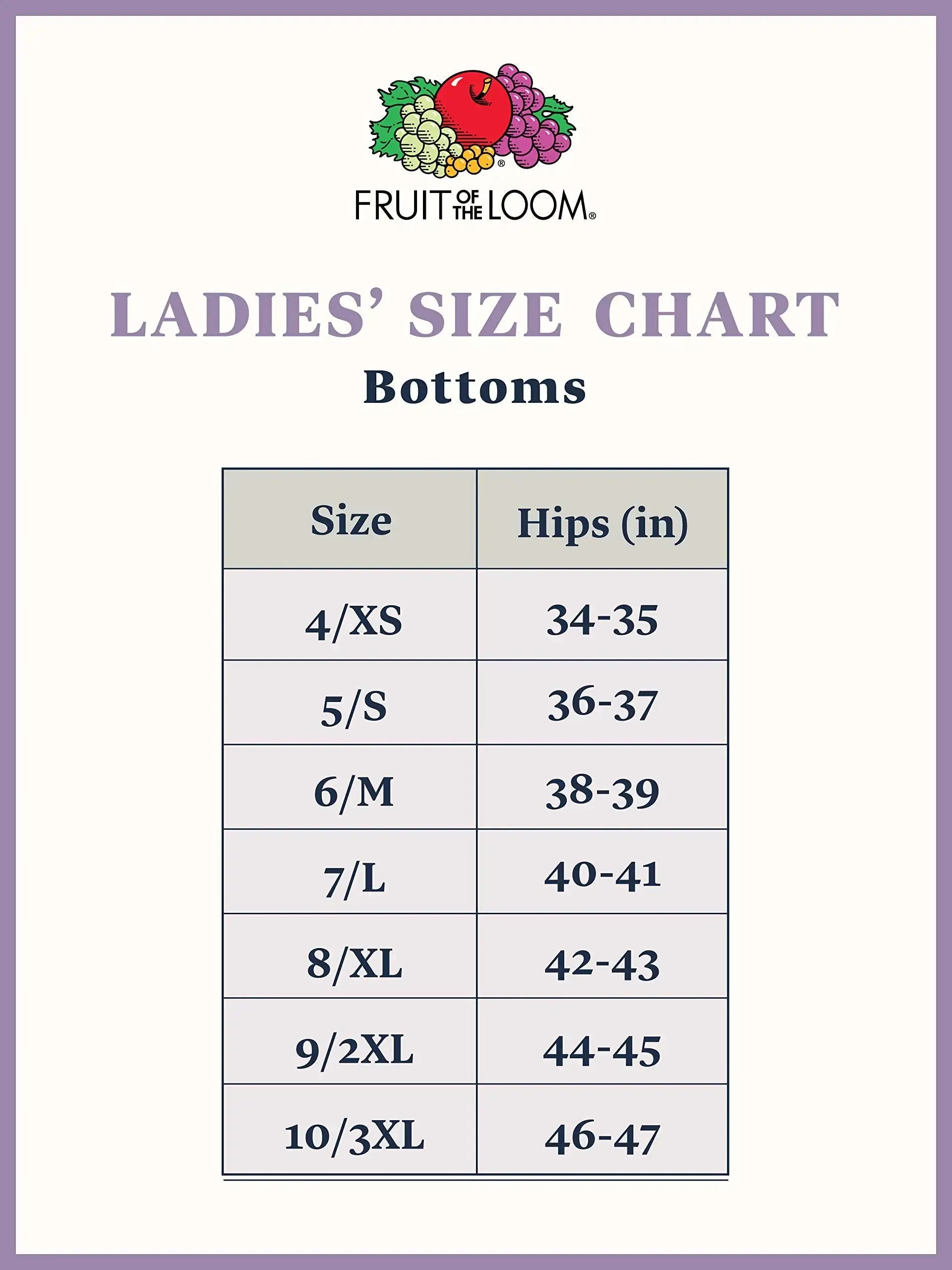 Fruit of the Loom Women's Eversoft Cotton Brief Underwear, Tag Free & Breathable - Concordia Style Boutique