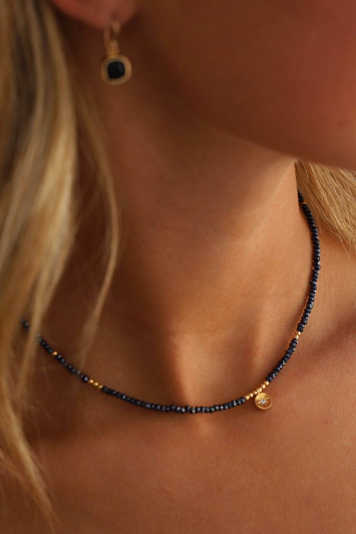 BEADED STAR MEDALLION NECKLACE - Concordia Style Boutique