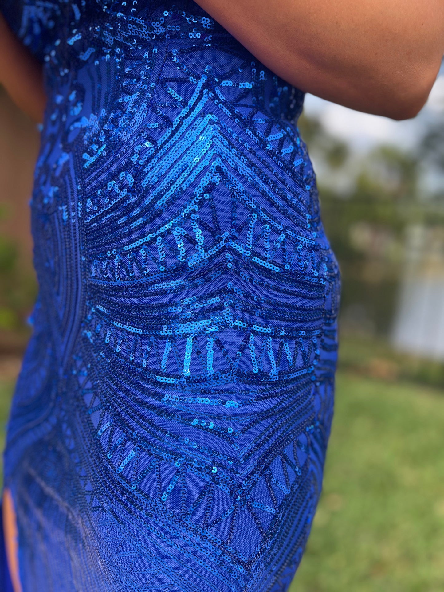 Royal Blue gala gown -clearance - Concordia Style Boutique