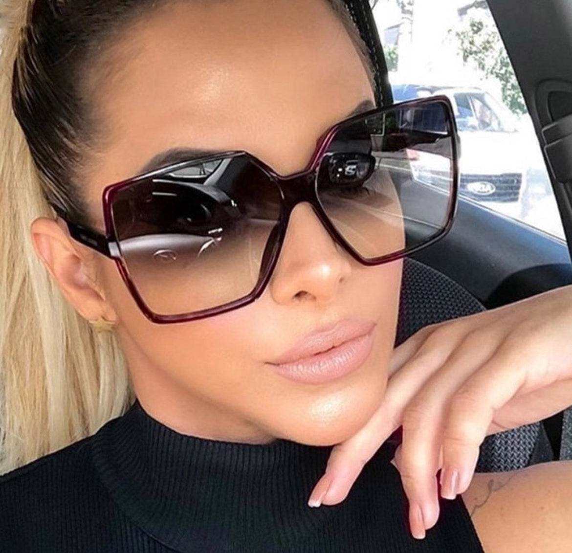 Retro Gradient Square Frame Sunglasses - Concordia Style Boutique