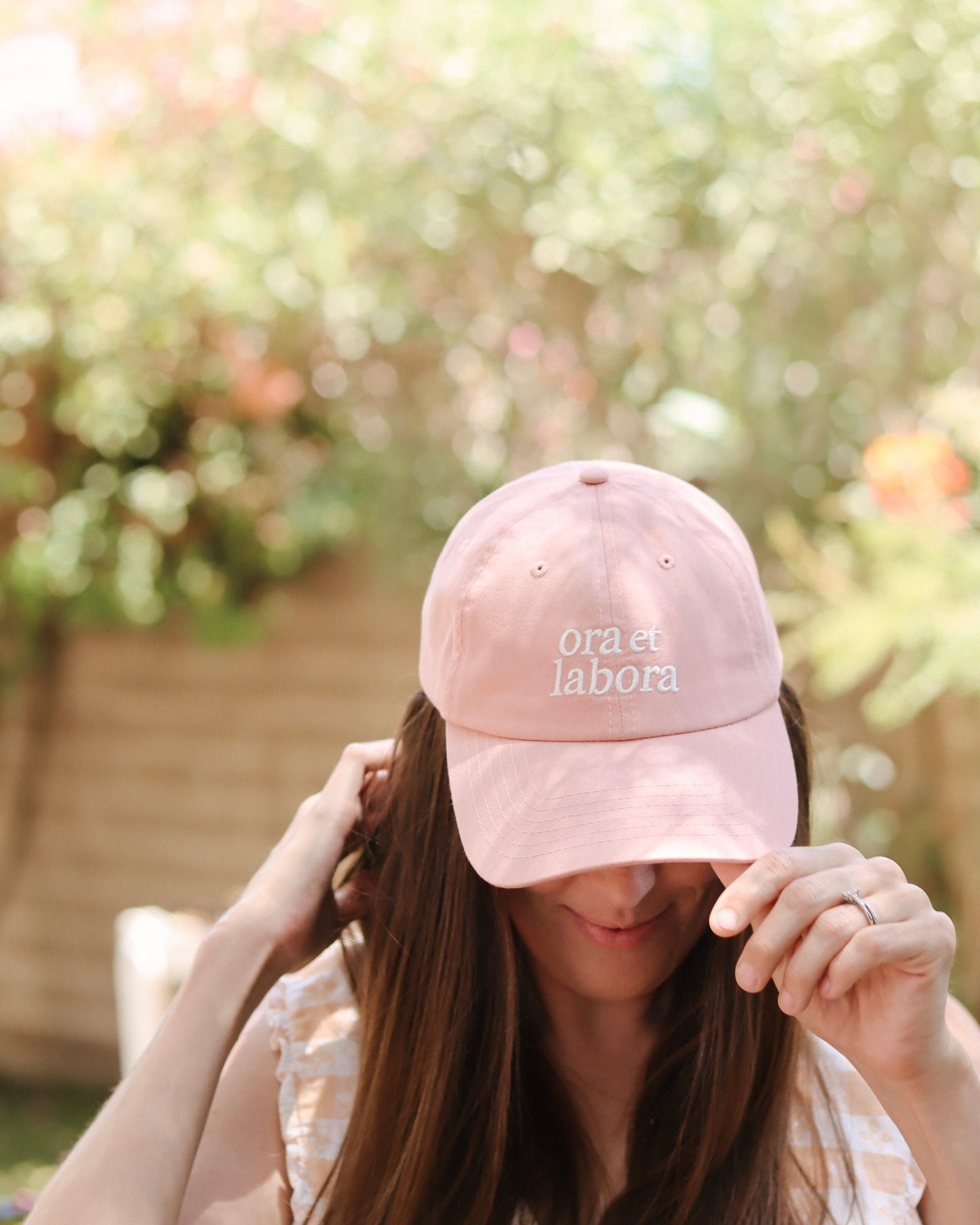 Pink Ora et Labora Dad Hat