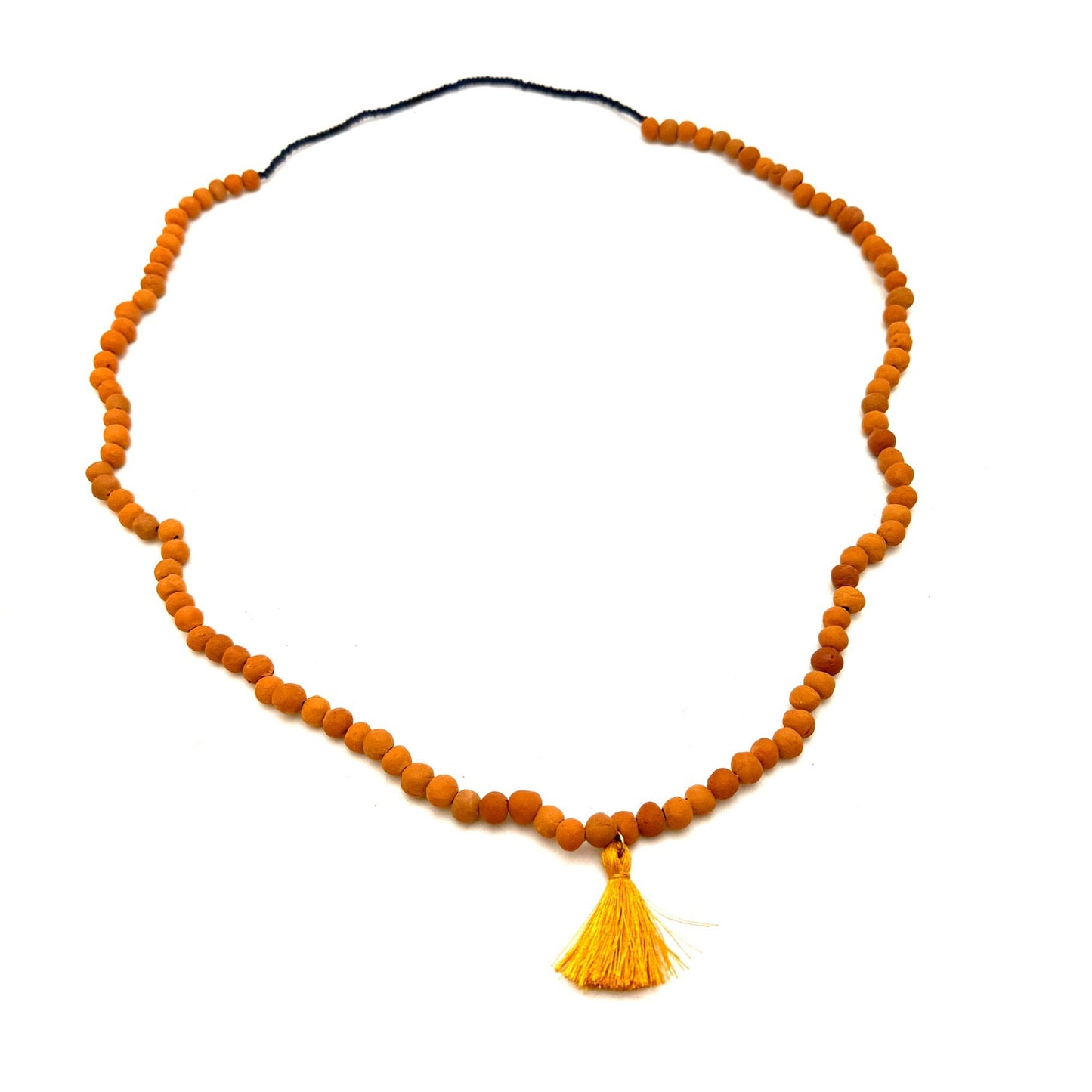 Terra Cotta Tassel Necklace