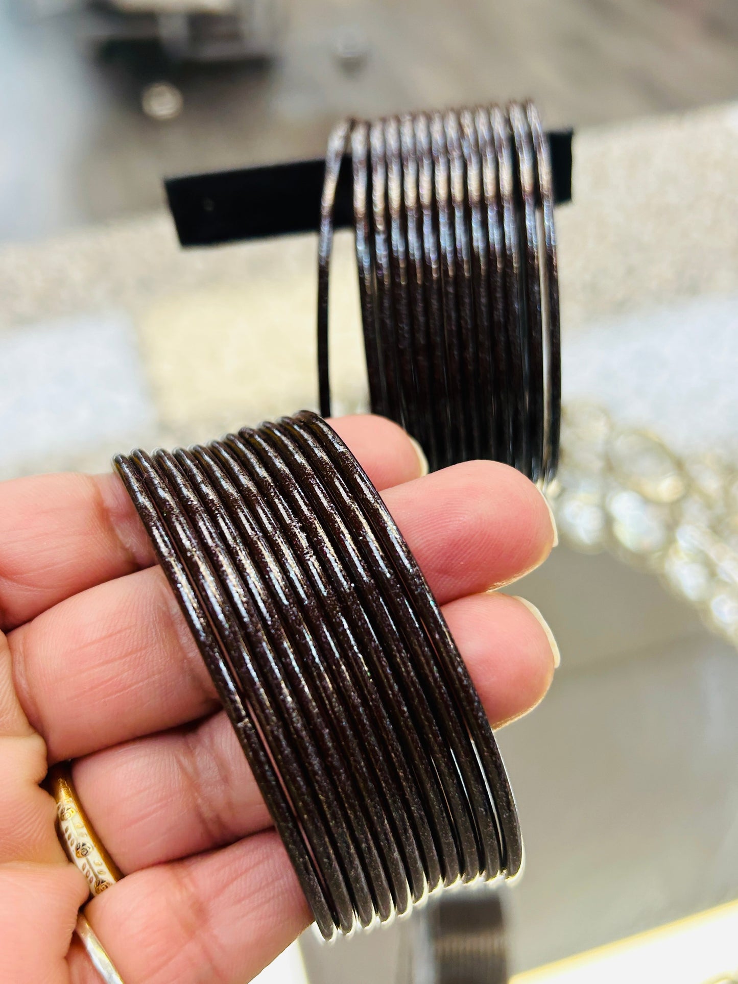 Bangles : chocolate brown : size 2.6