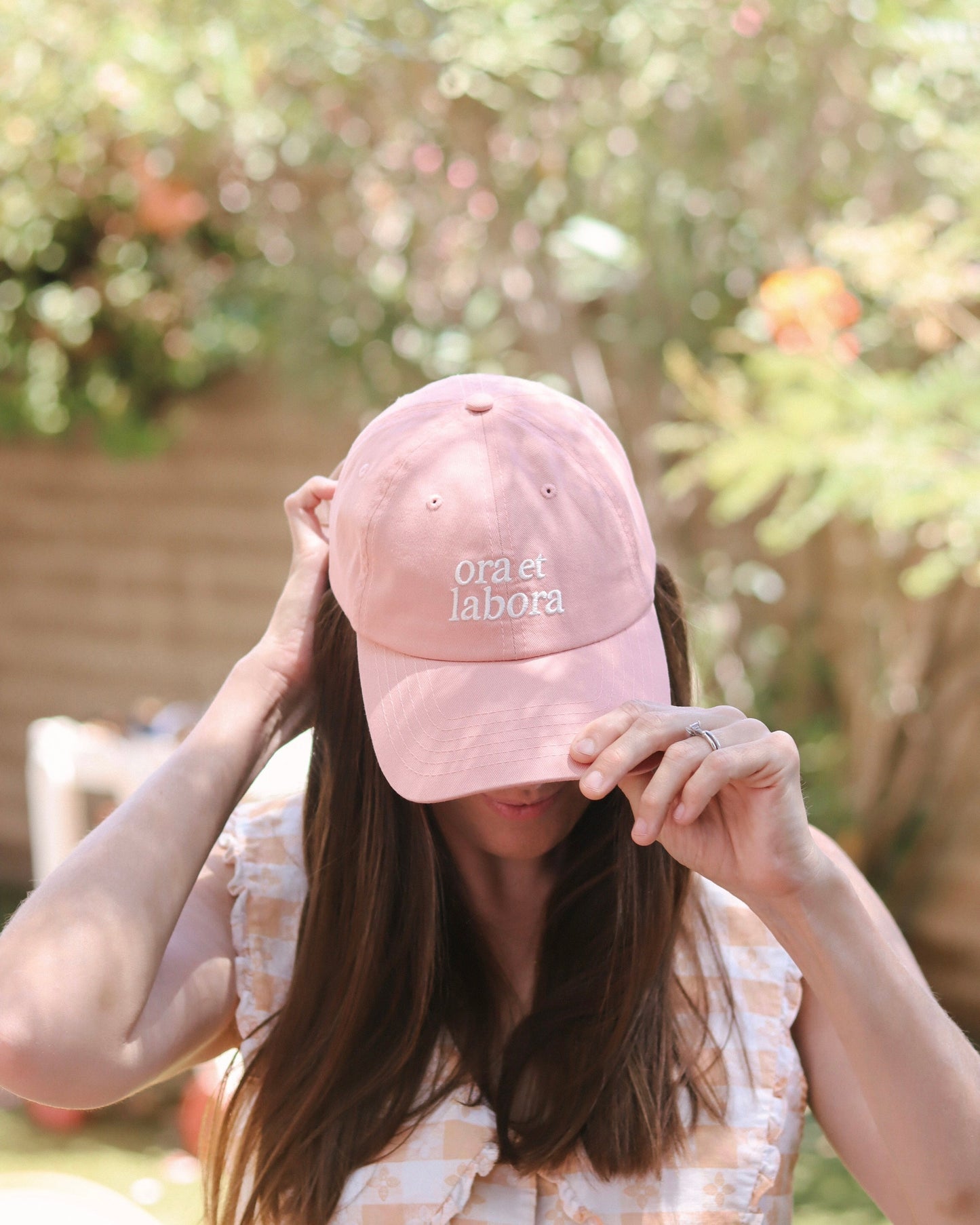 Pink Ora et Labora Dad Hat