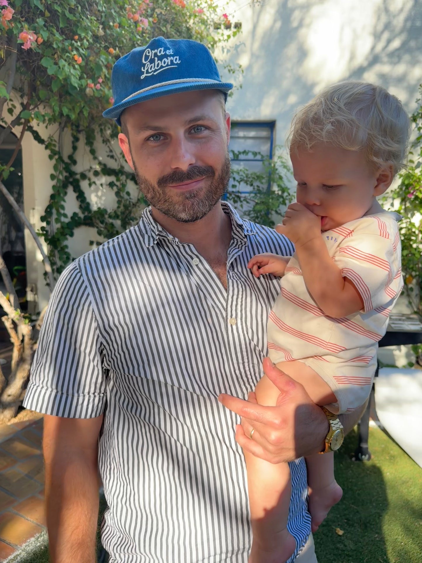 Blue Ora et Labora Corduroy Hat