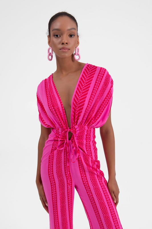 Fuschia Maxi Jumpsuit