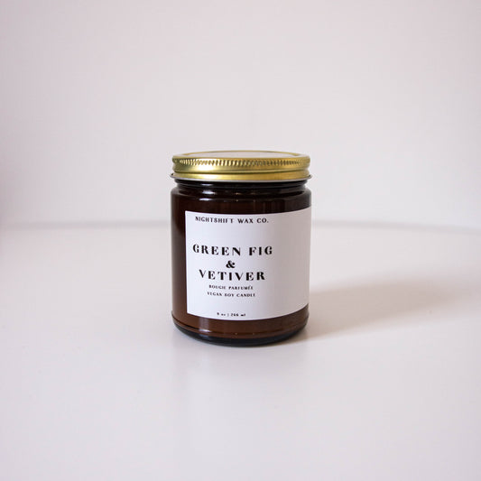 Green Fig & Vetiver Soy Candle - Premium Candle from Nightshift Wax Co. - Just $20! Shop now at Concordia Style Boutique