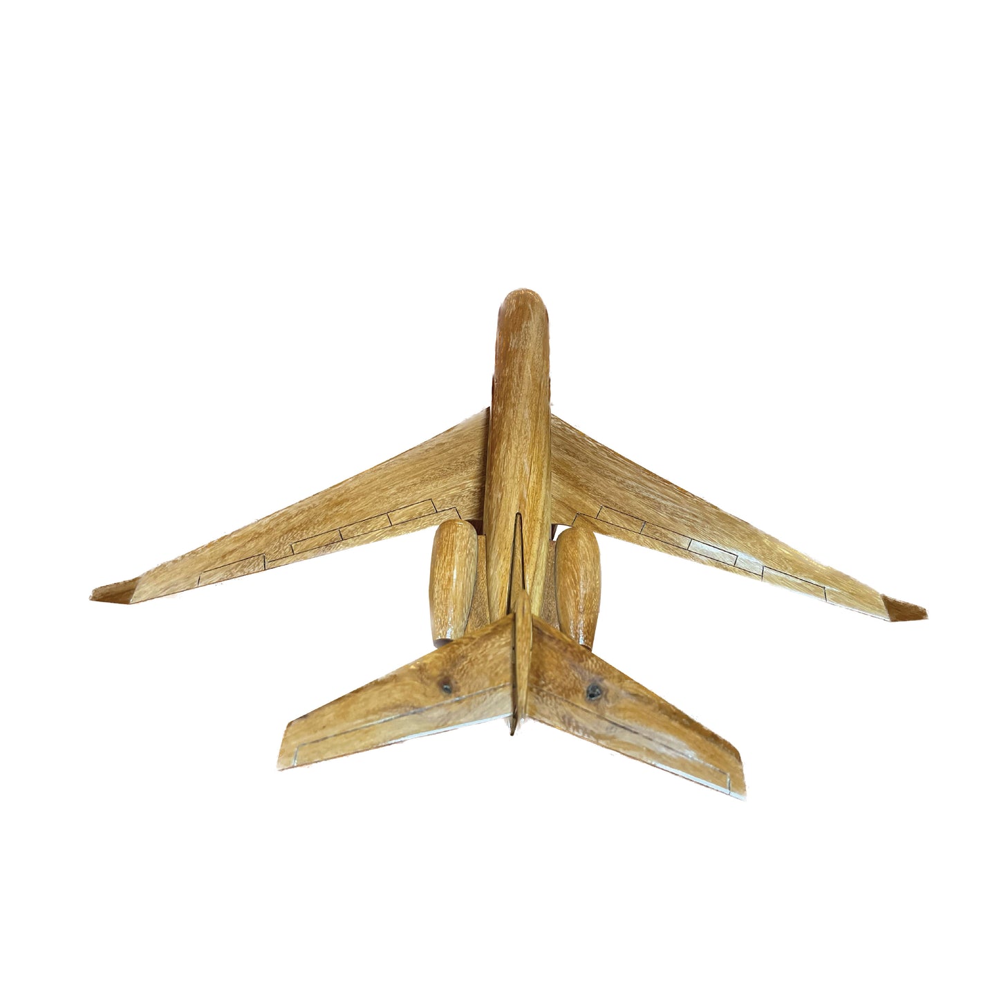 Gulfstream 550 Mahogany Wood Desktop Airplanes Model