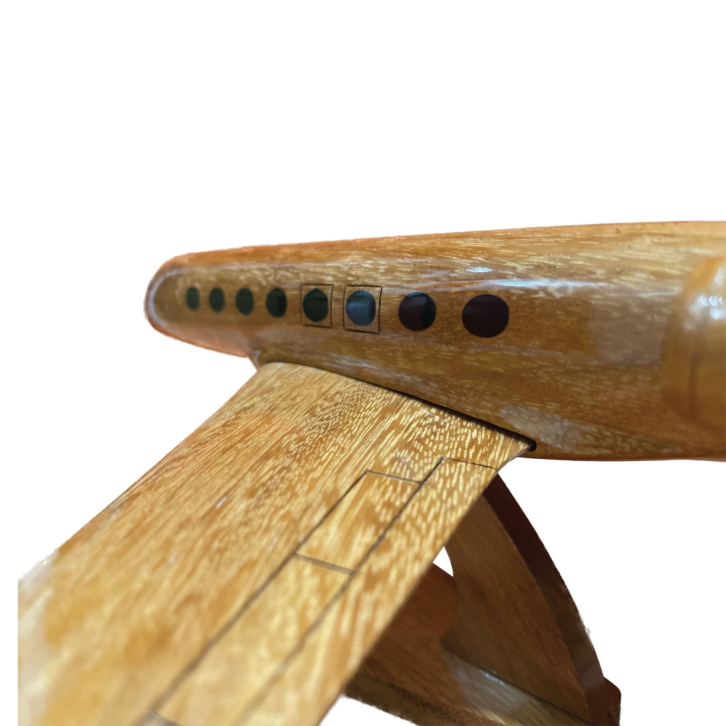 Gulfstream 550 Mahogany Wood Desktop Airplanes Model