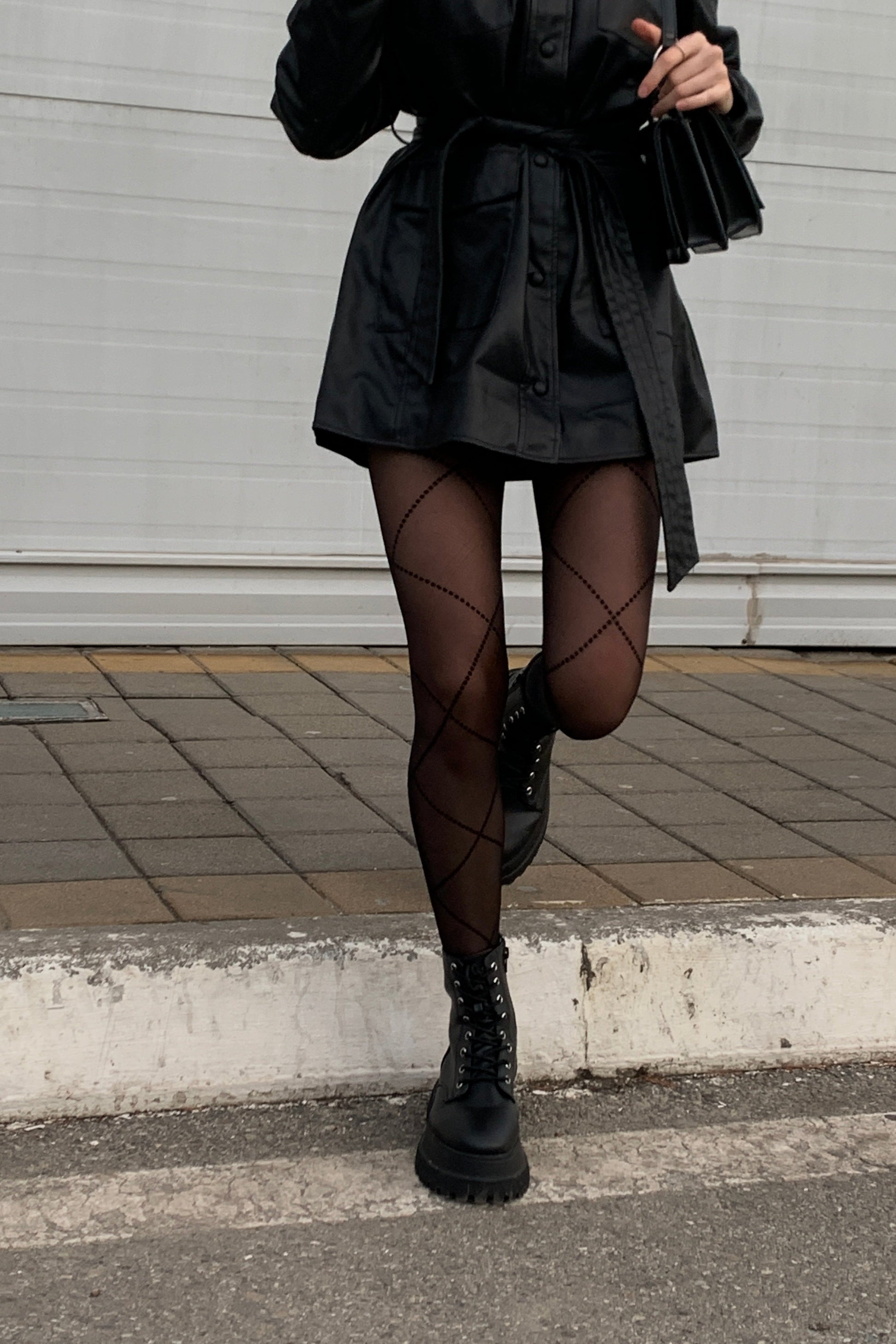 Fantasy Tights Conte Galerie - Lace-Up Imitation - Concordia Style Boutique