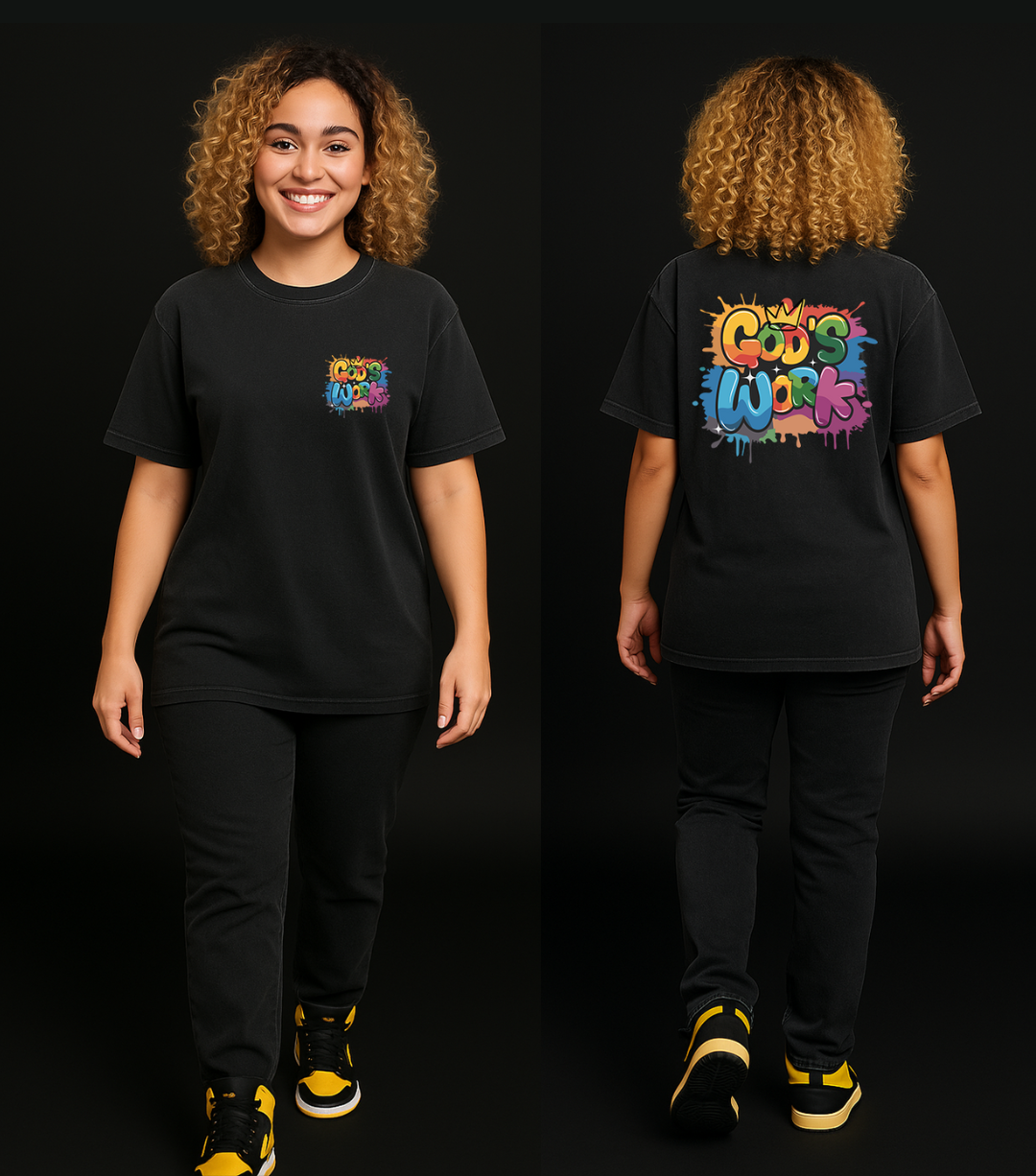 God's Work Graffiti T-Shirt - Concordia Style Boutique