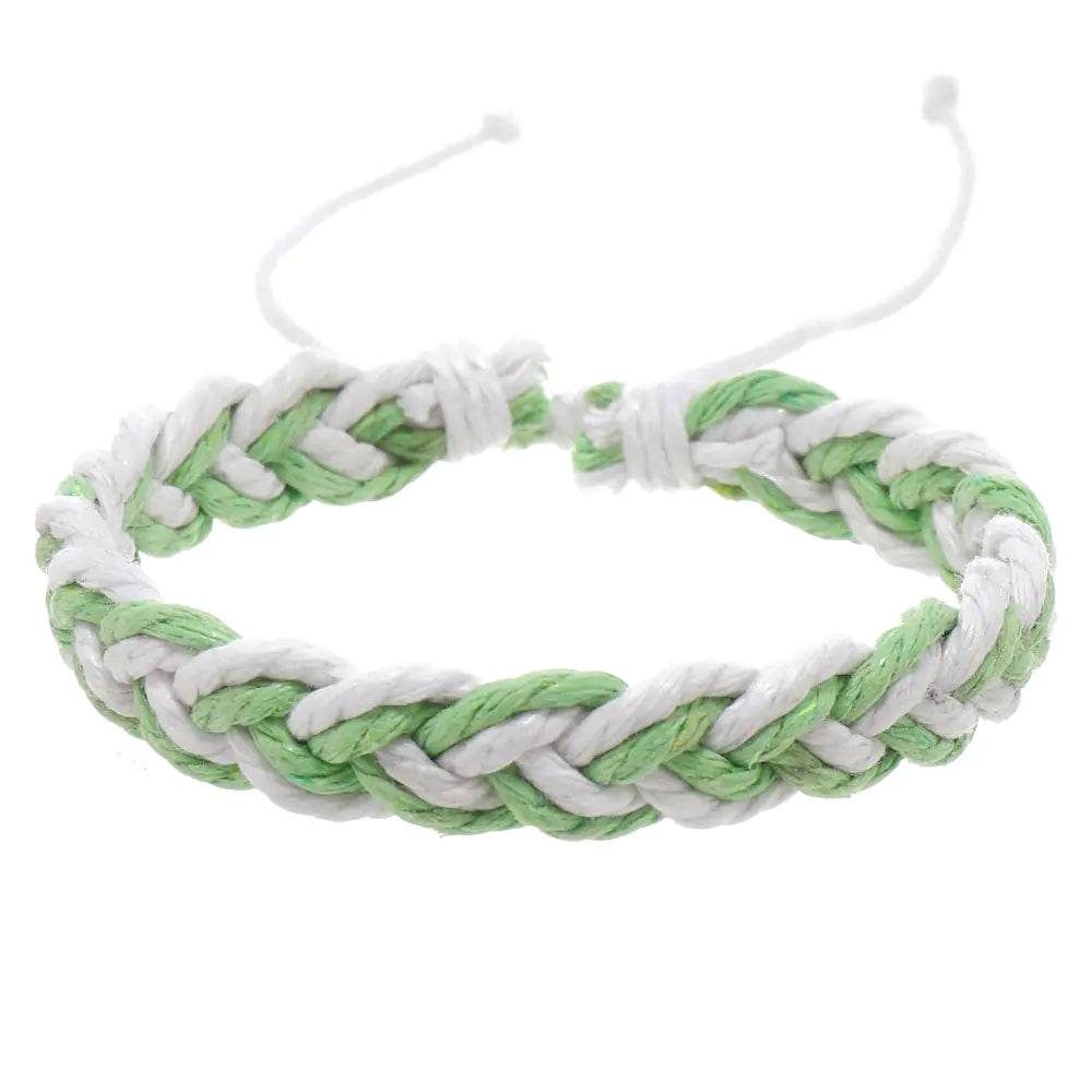Handwoven Cotton String Bracelet in Artistic Style - Concordia Style Boutique