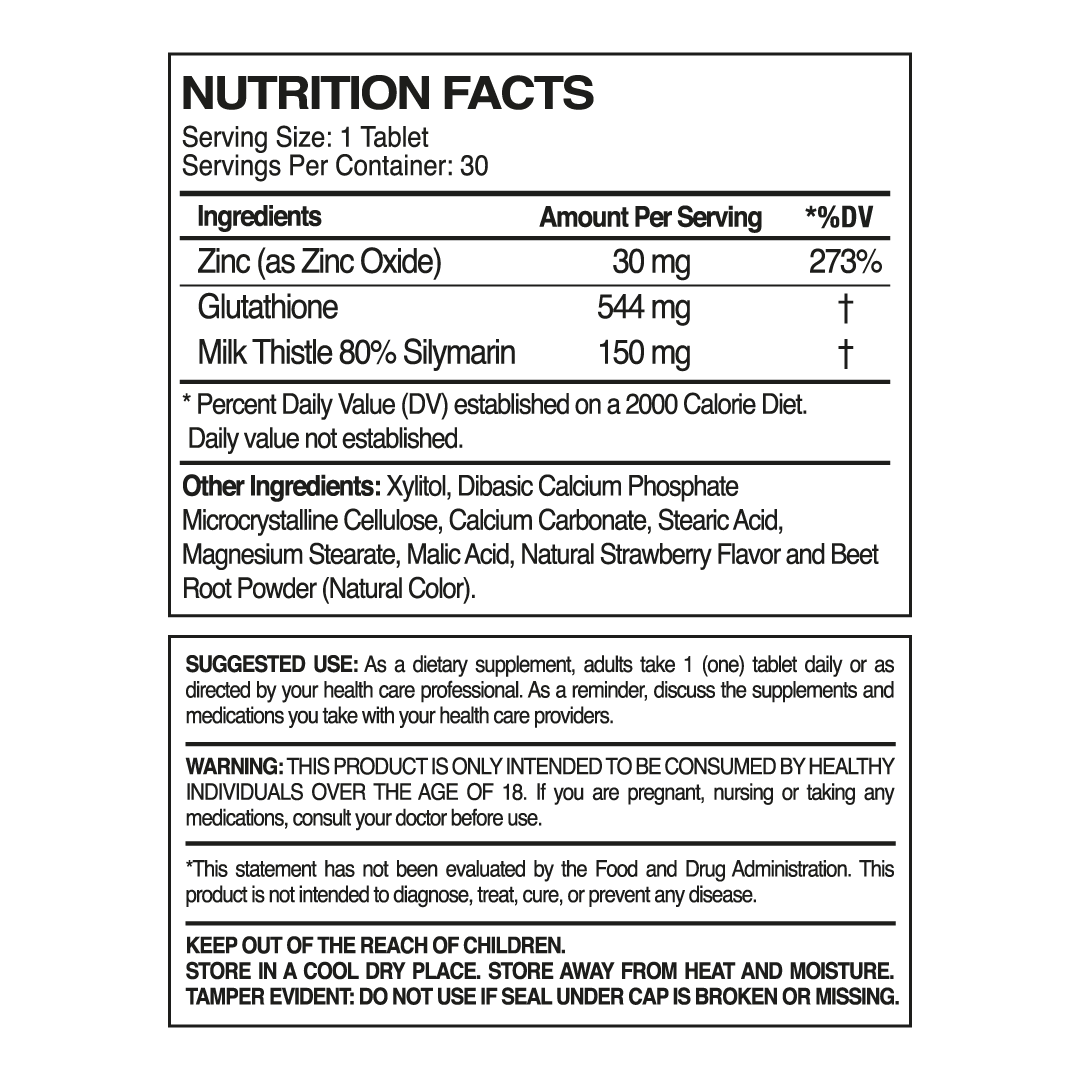 Glutathione MT + ZINC: Detox - Concordia Style Boutique