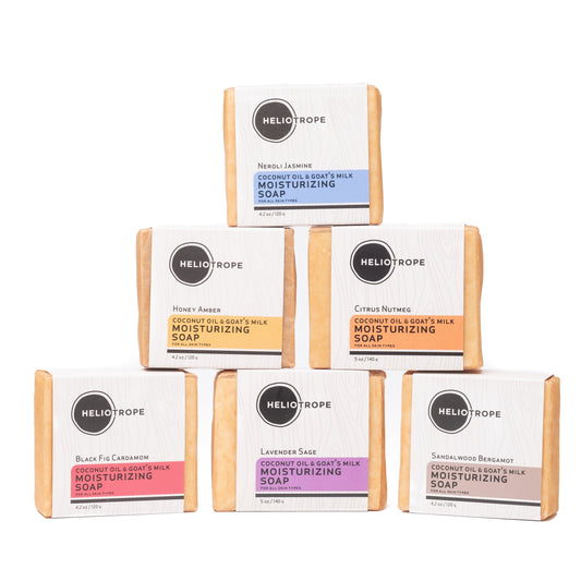 Moisturizing Coconut Oil & Goat's Milk Soaps - Premium Soap from Heliotrope San Francisco - Just $6.49! Shop now at Concordia Style Boutique