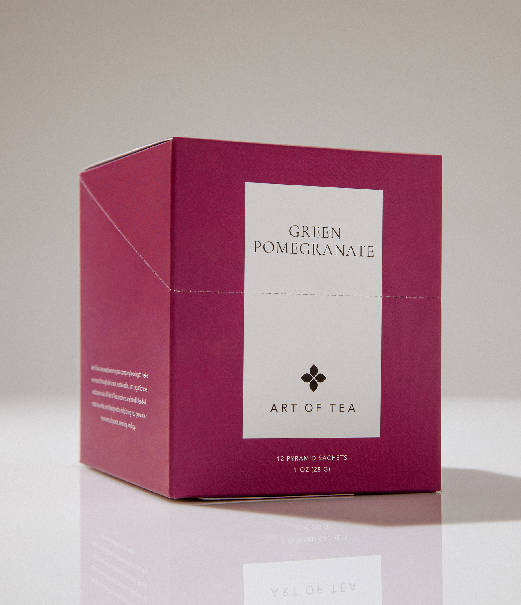 Green Pomegranate Tea Eco Teabag Sachets - Concordia Style Boutique