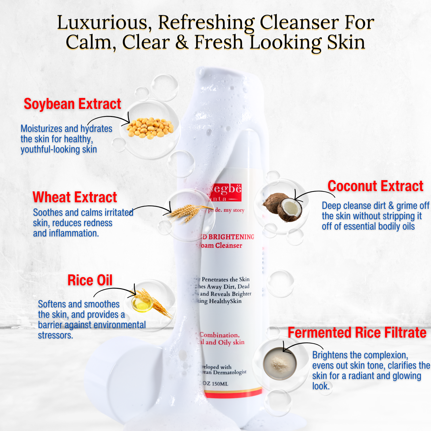 Advanced Brightening Gel Foam Cleanser - Concordia Style Boutique