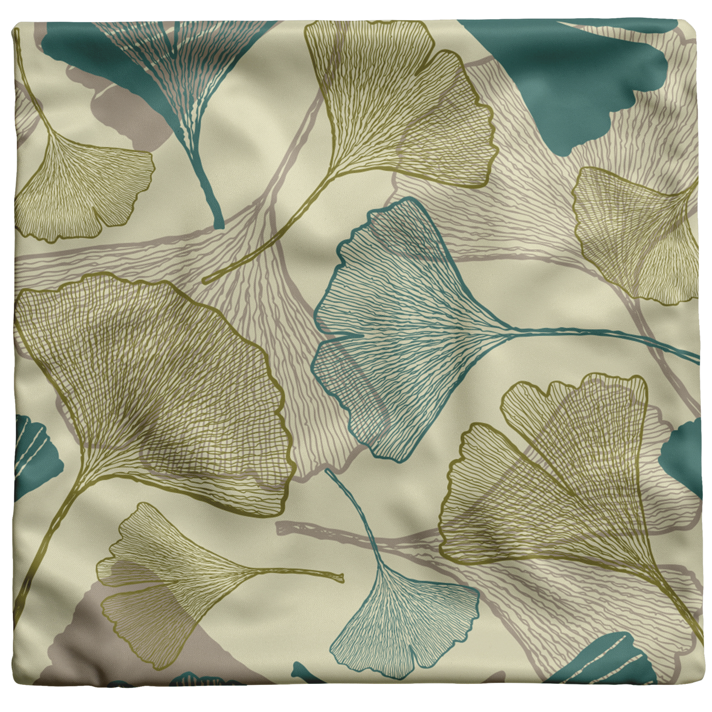 "Ginkgo Leaves" Throw Pillow