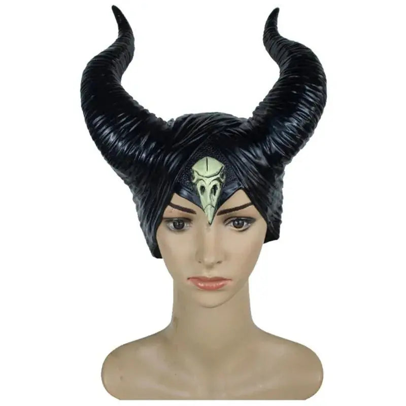 Girls Horns Hat Black Queen Cosplay Headpiece - Concordia Style Boutique