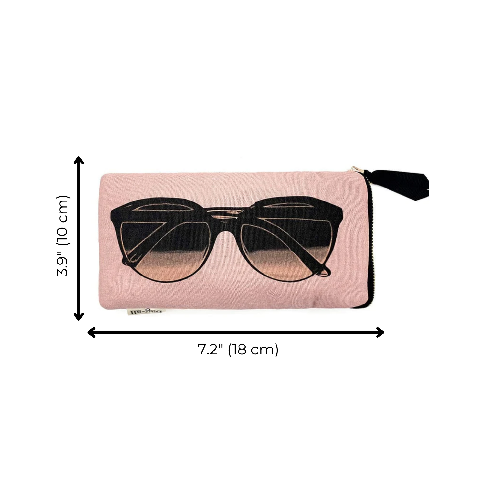 Glasses Case with Outside Pocket, Pink/Blush - Concordia Style Boutique