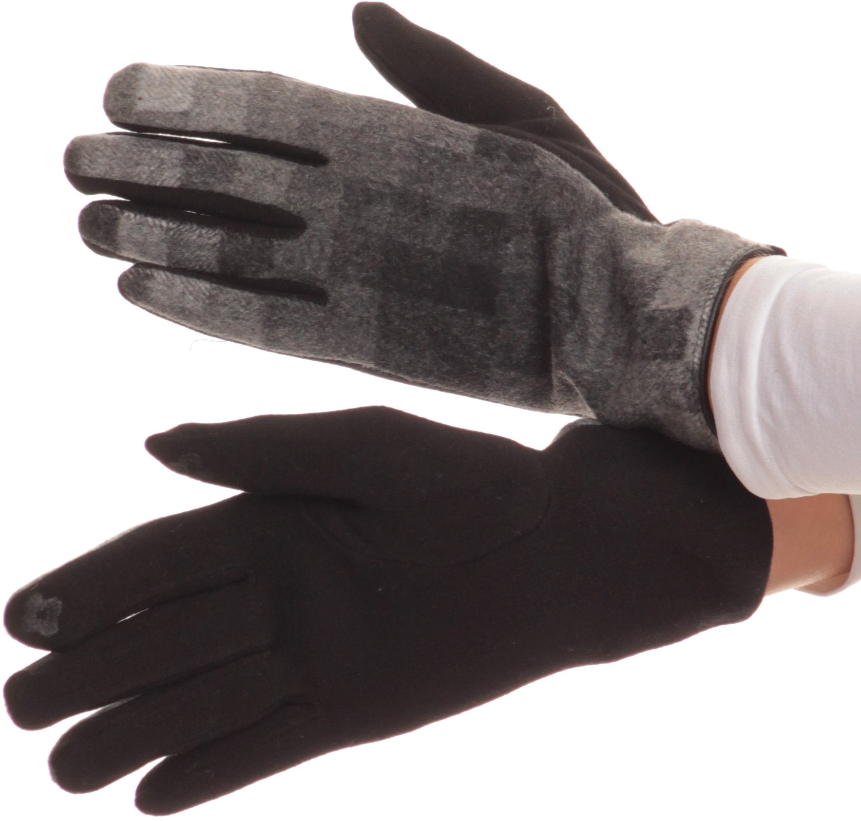 Sakkas Kade Pixel Ombre Multi Colored Patterned Warm Touch Screen Winter Gloves - Concordia Style Boutique
