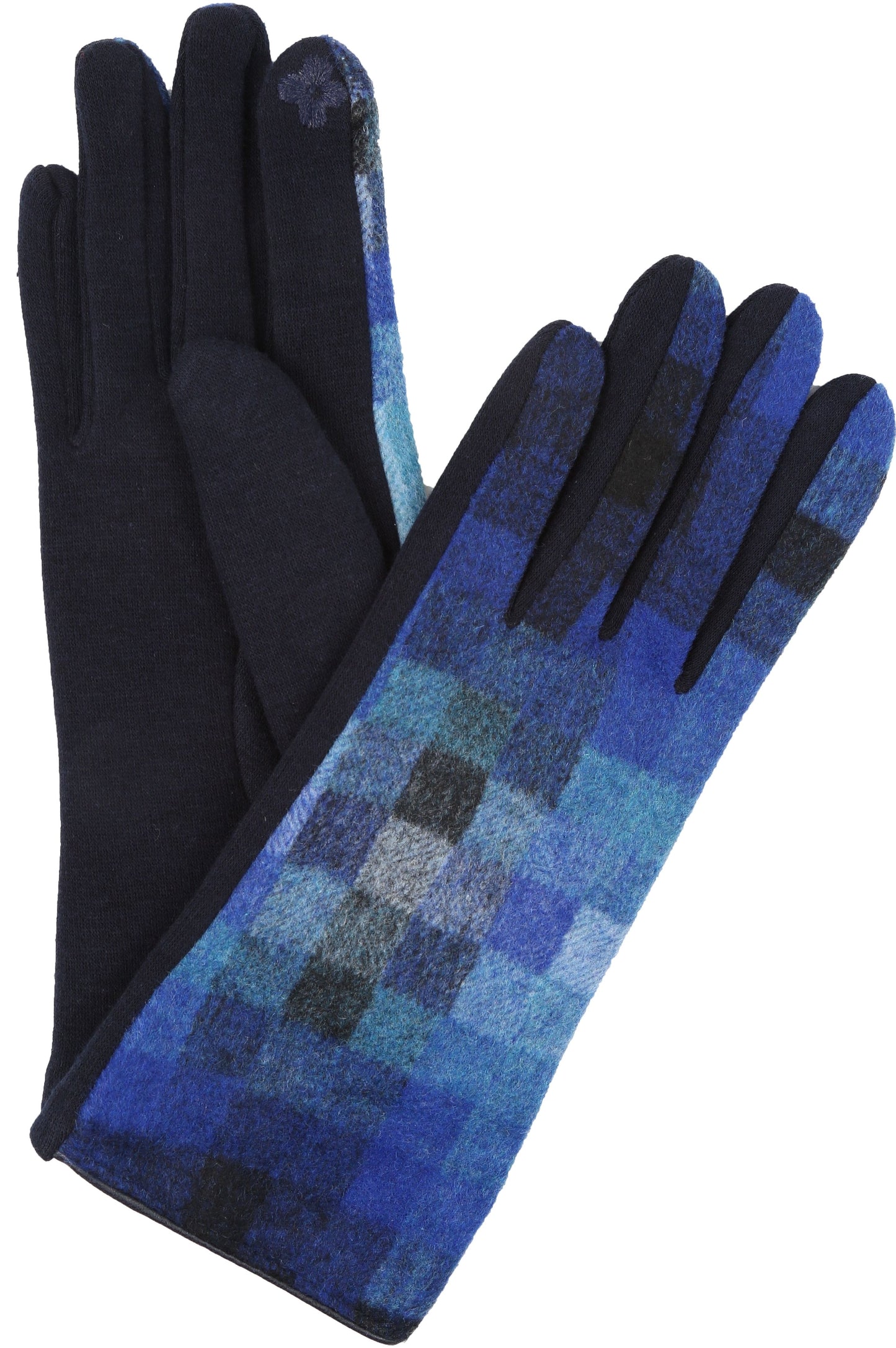 Sakkas Kade Pixel Ombre Multi Colored Patterned Warm Touch Screen Winter Gloves - Concordia Style Boutique