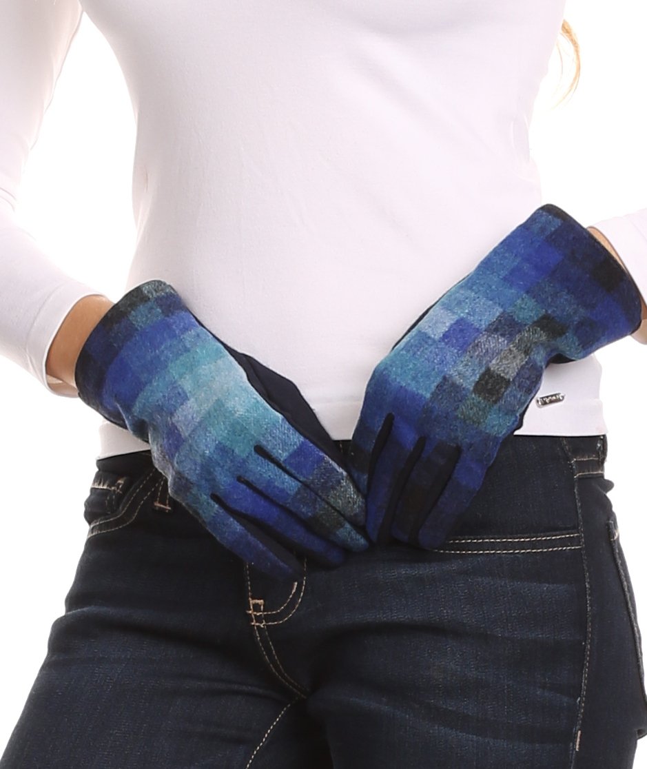 Sakkas Kade Pixel Ombre Multi Colored Patterned Warm Touch Screen Winter Gloves - Concordia Style Boutique
