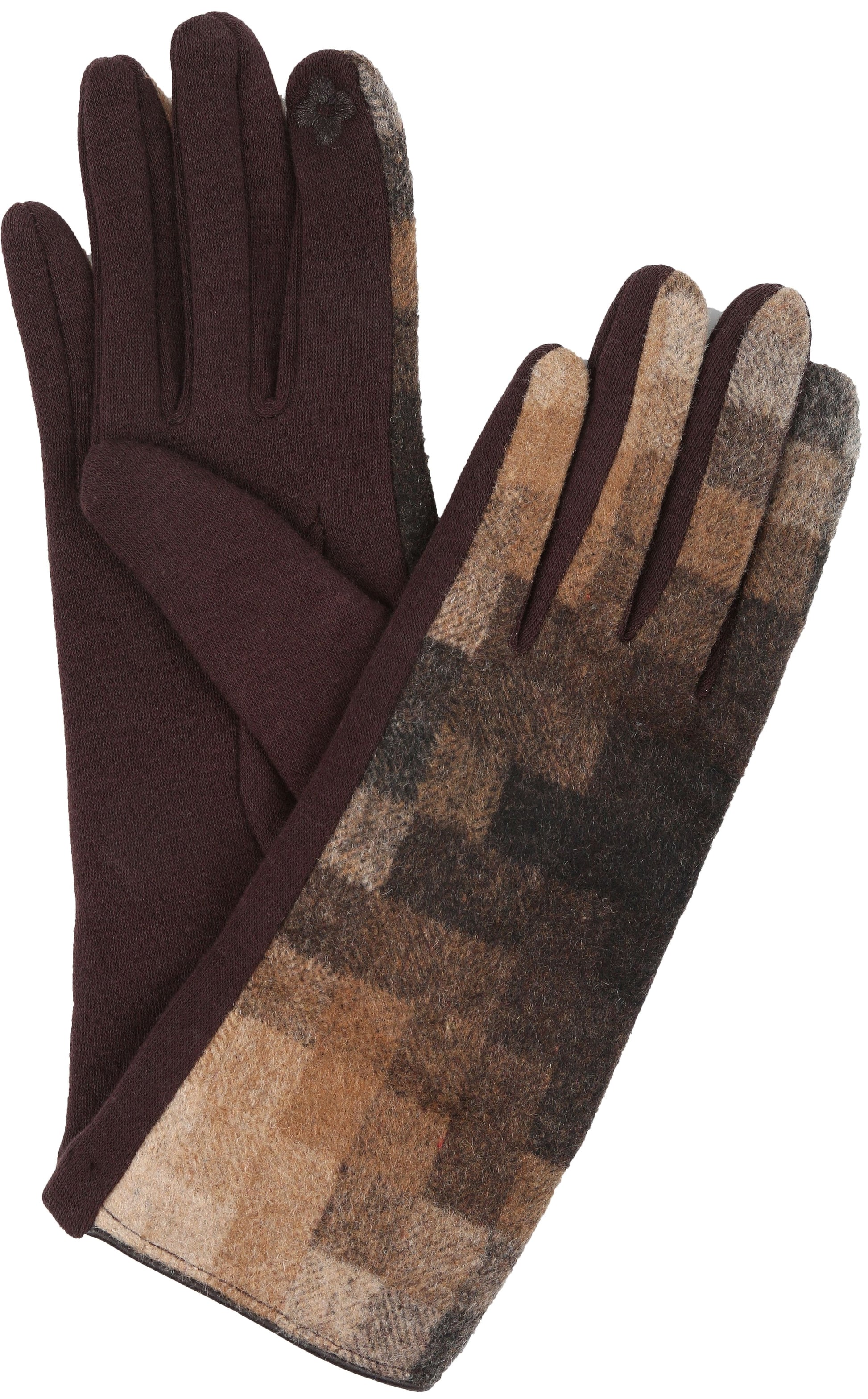 Sakkas Kade Pixel Ombre Multi Colored Patterned Warm Touch Screen Winter Gloves - Concordia Style Boutique