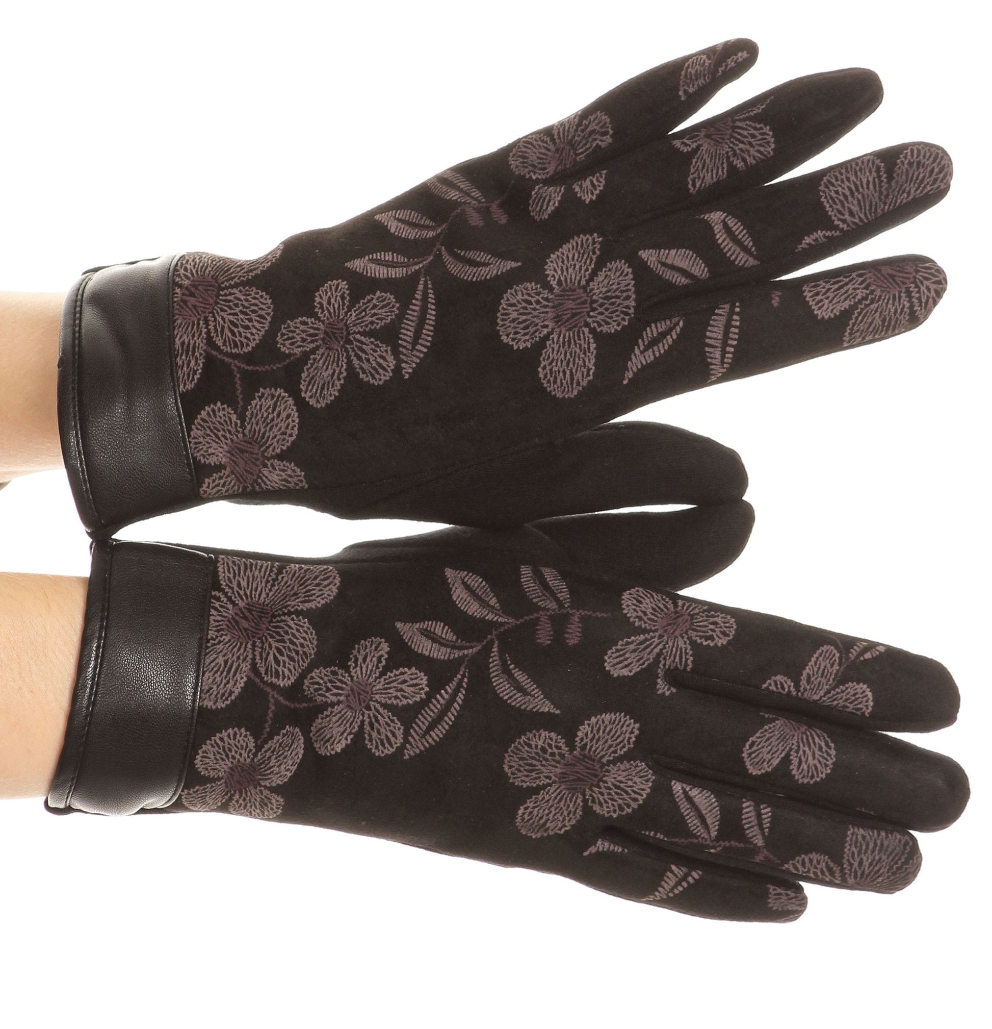 Sakkas Liya Classic Warm Driving Touch Screen Capable Stretch Gloves Fleece Lined - Concordia Style Boutique