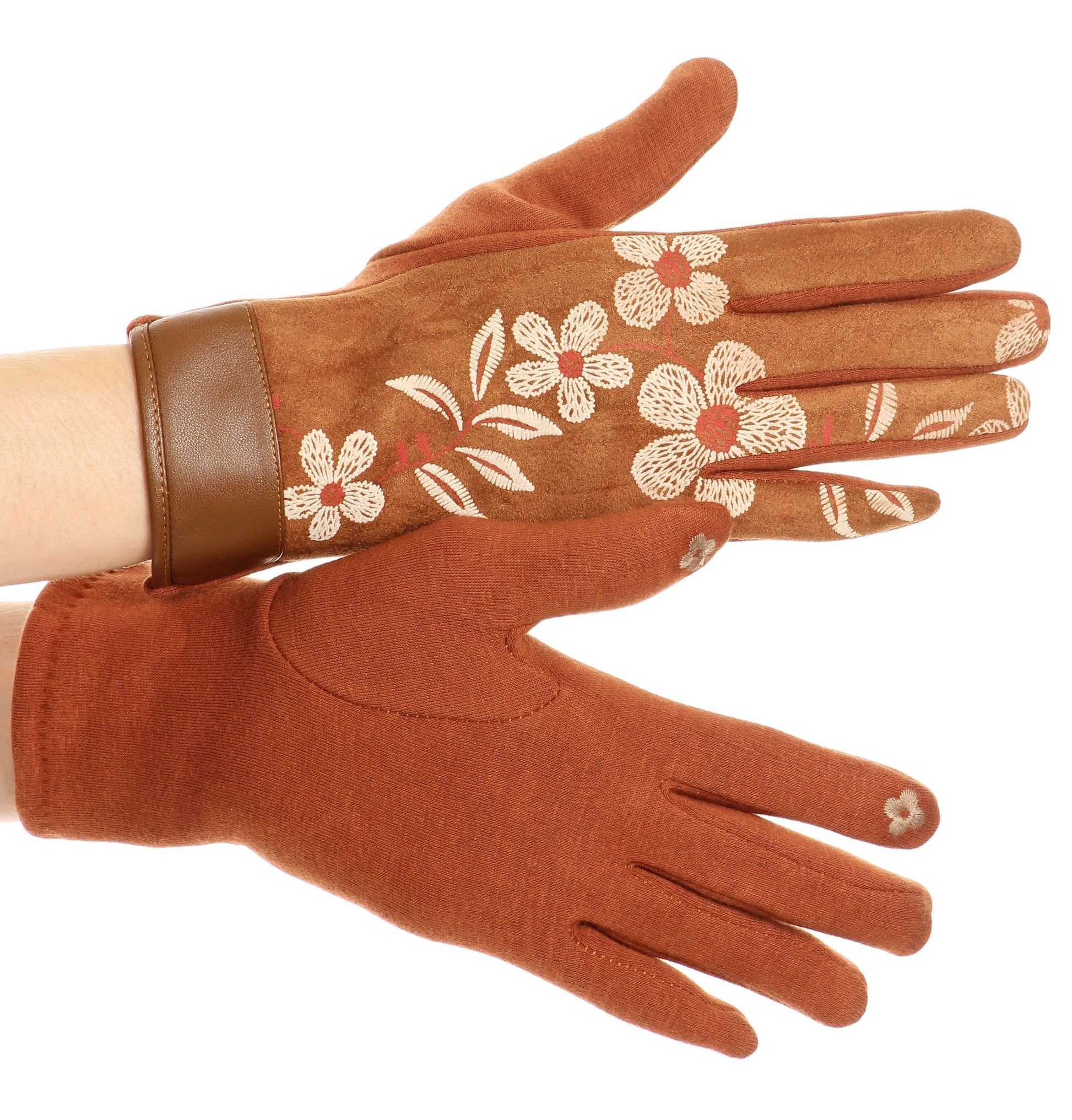 Sakkas Liya Classic Warm Driving Touch Screen Capable Stretch Gloves Fleece Lined - Concordia Style Boutique