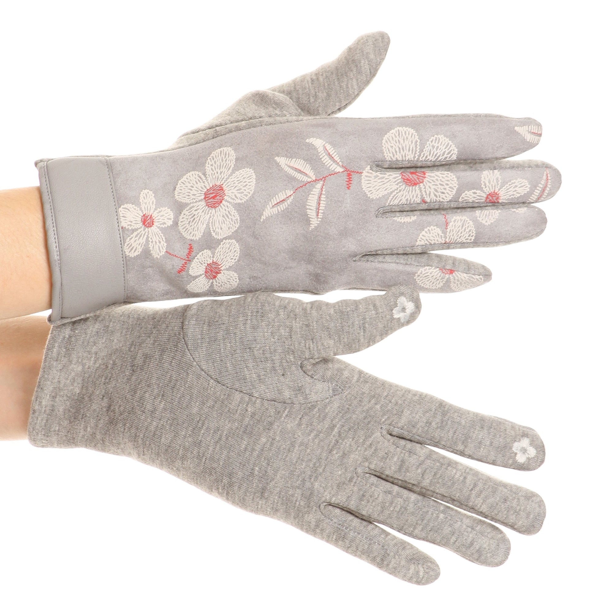 Sakkas Liya Classic Warm Driving Touch Screen Capable Stretch Gloves Fleece Lined - Concordia Style Boutique