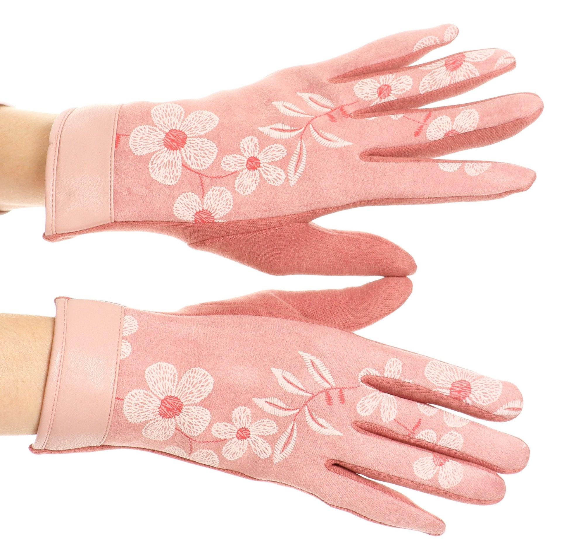 Sakkas Liya Classic Warm Driving Touch Screen Capable Stretch Gloves Fleece Lined - Concordia Style Boutique