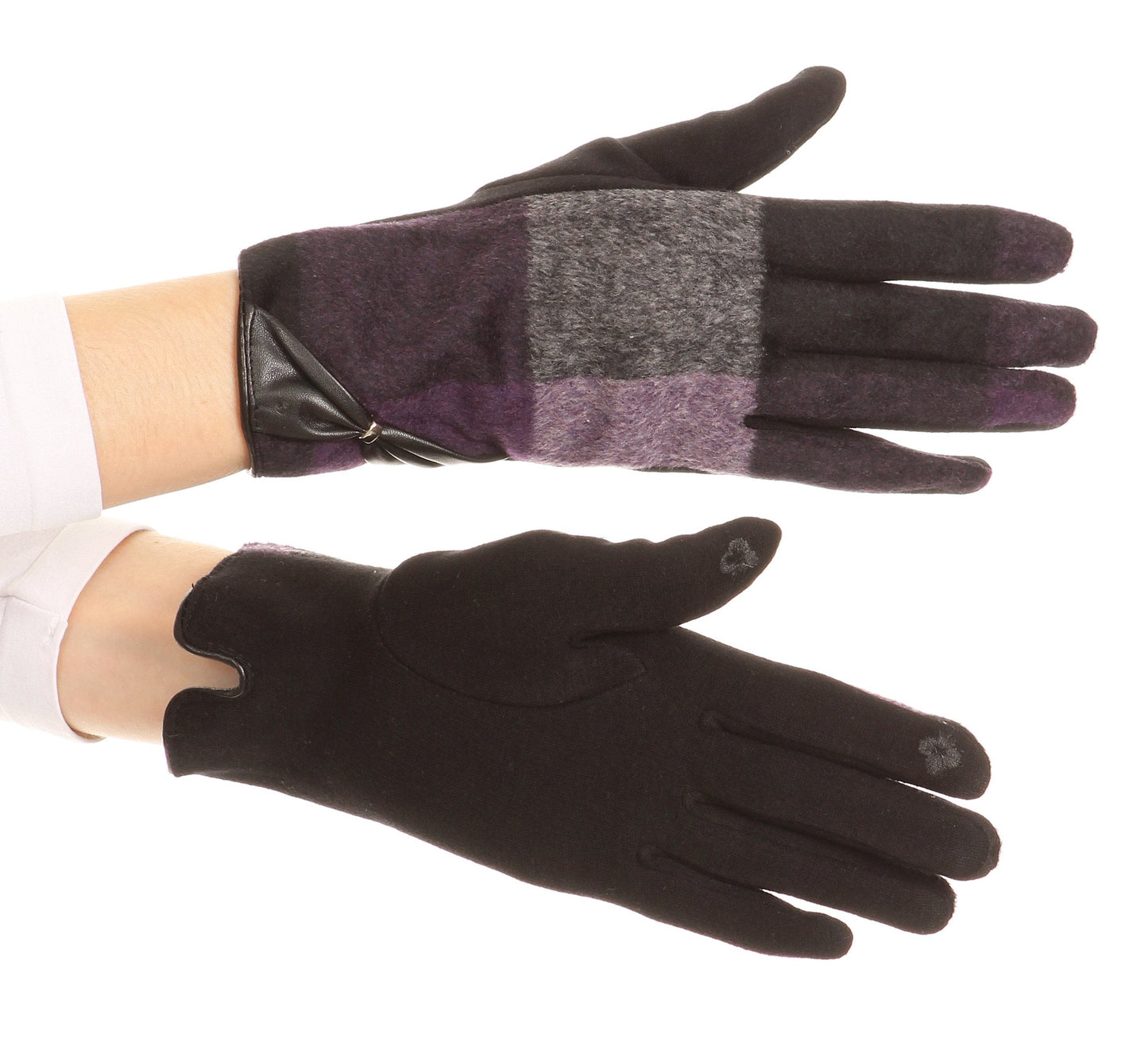 Sakkas Liya Classic Warm Driving Touch Screen Capable Stretch Gloves Fleece Lined - Concordia Style Boutique