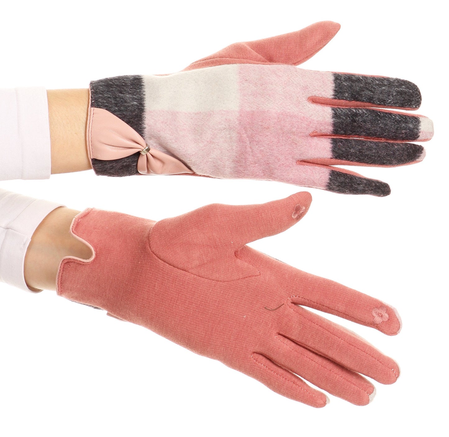 Sakkas Liya Classic Warm Driving Touch Screen Capable Stretch Gloves Fleece Lined - Concordia Style Boutique