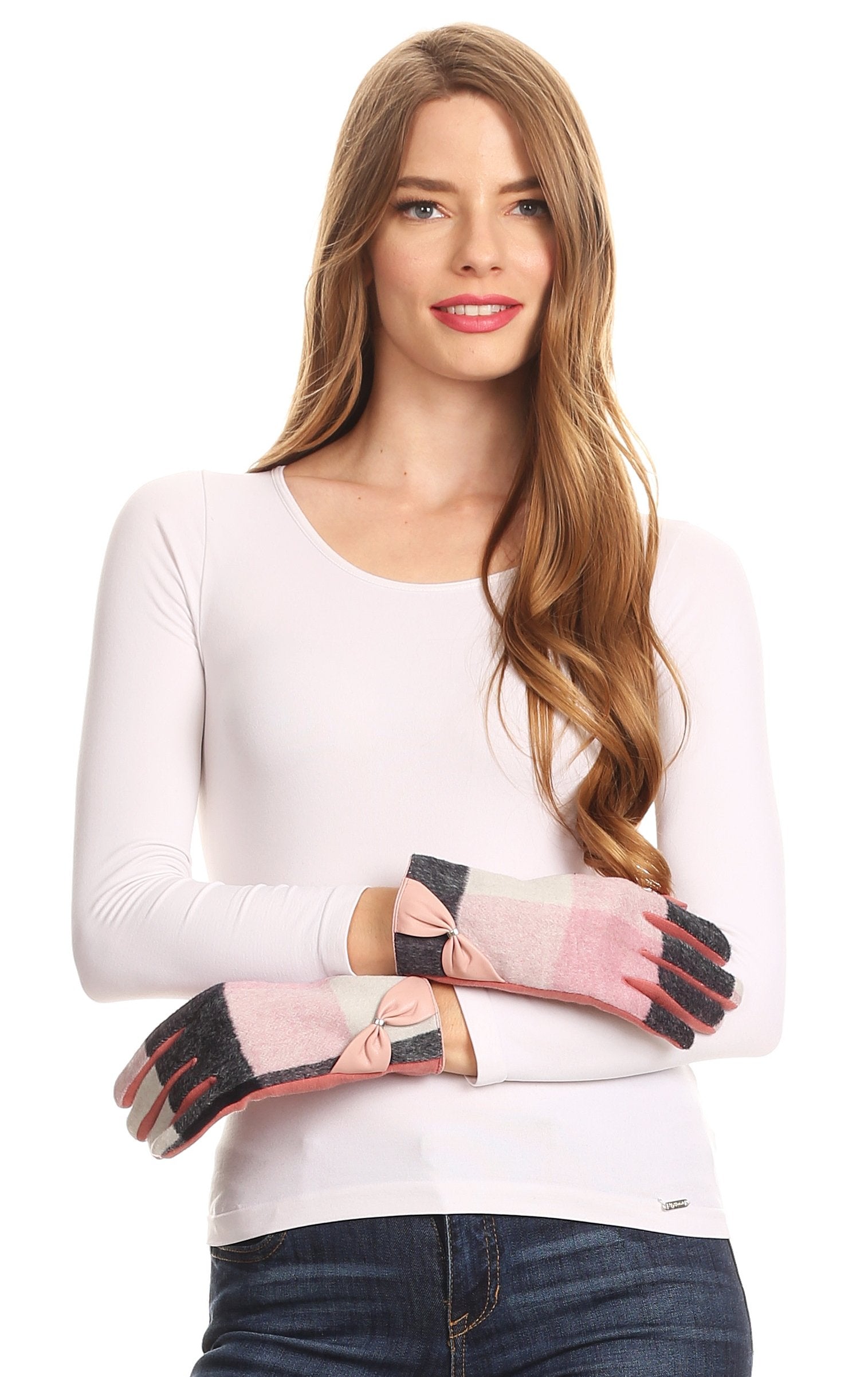 Sakkas Liya Classic Warm Driving Touch Screen Capable Stretch Gloves Fleece Lined - Concordia Style Boutique