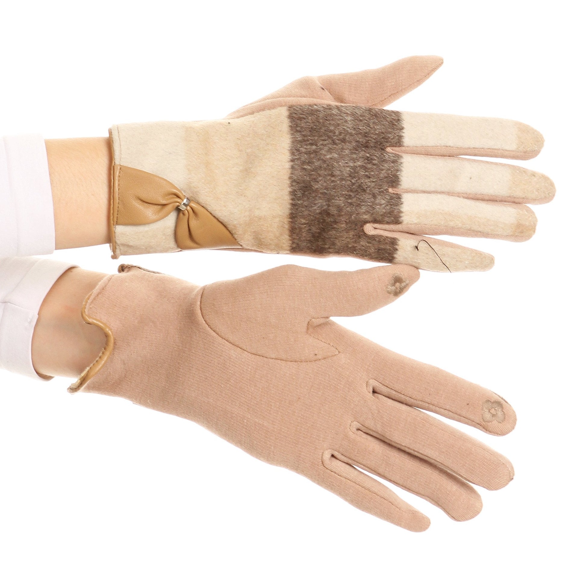 Sakkas Liya Classic Warm Driving Touch Screen Capable Stretch Gloves Fleece Lined - Concordia Style Boutique