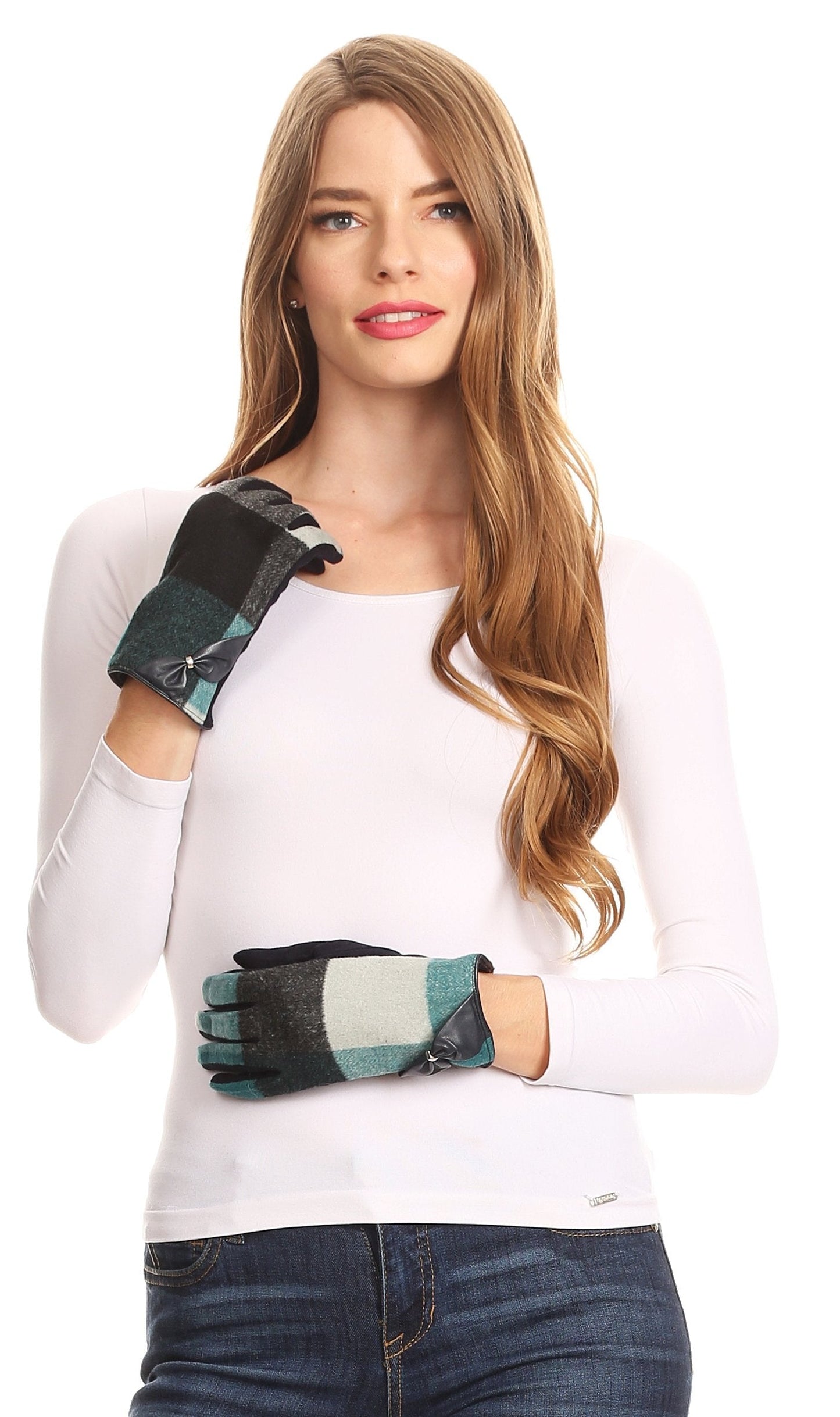 Sakkas Liya Classic Warm Driving Touch Screen Capable Stretch Gloves Fleece Lined - Concordia Style Boutique