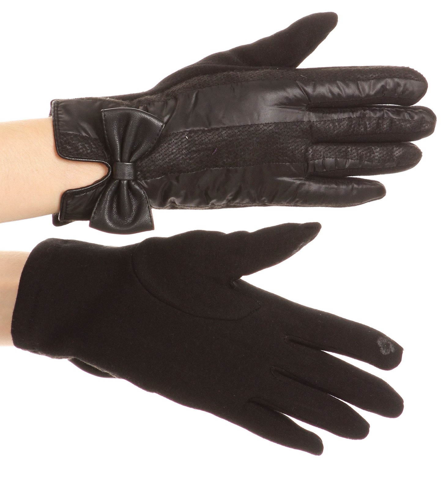 Sakkas Liya Classic Warm Driving Touch Screen Capable Stretch Gloves Fleece Lined - Concordia Style Boutique